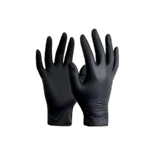 GUANTES DE NITRILO NEGROS X 100 UNIDADES