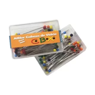 ALFILER CABEZA DE VIDRIO X 10 CAJITAS DE 50 UNIDADES C/U