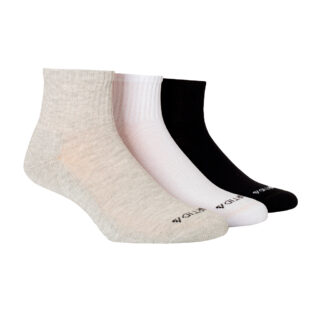 MEDIA SPORT CORTA CON TOALLA Y LOGO PACK X 3 TRICOLOR ART 7048-T