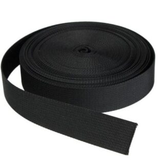 CINTA MOCHILERA REFORZADA NEGRA X 50 METROS