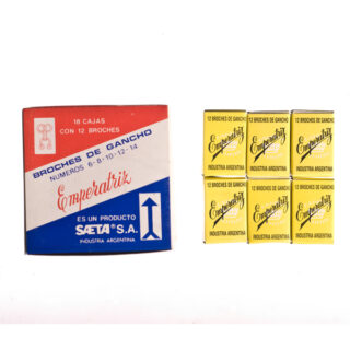BROCHE DE GANCHO CAJA X 18 CAJITAS DE 12 PARES C/U