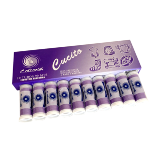 HILO CUCITO POLIESTER X 10 BOBINAS DE 90 METROS