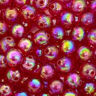 PERLAS PLASTICAS TRANSPARENTES TORNASOLADAS X 250 GRAMOS