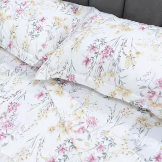 JUEGO DE SABANAS 1 Y 1/2 PLAZA 180 HILOS MIXTA ESTAMPADO