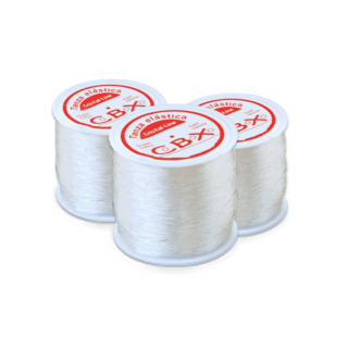 TANZA ELÁSTICA DE 0,60 ROLLO X 100 METROS